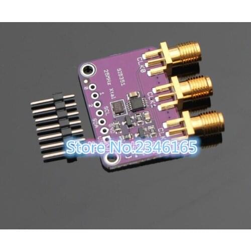 CJMCU-5351 Si5351A Si5351 I2C 25MHZ Controller Clock Generator Breakout Board 8KHz to 160MHz 3-5VDC For Arduino IDE