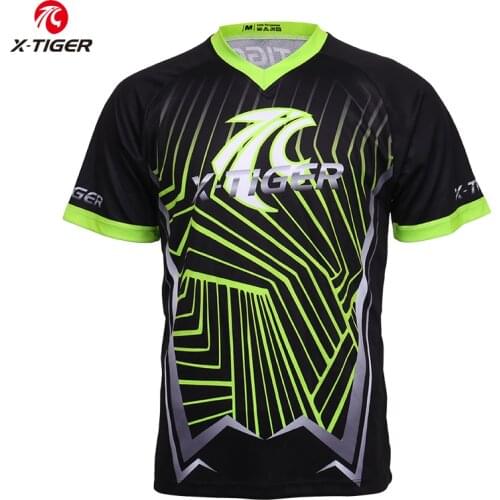 X-Tiger 100% Polyester Downhill Jerseys MTB Bike Shirt Motocross Racing Sports Wear Cycling Jerseys Short Sleeve Bike DH Shirt