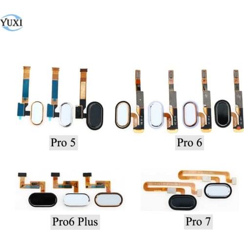 YuXi Back Home Button Key Fingerprint Sensor Flex Cable For Meizu Pro 5 6 Plus 6Plus 7 mobile phone Replacement Parts