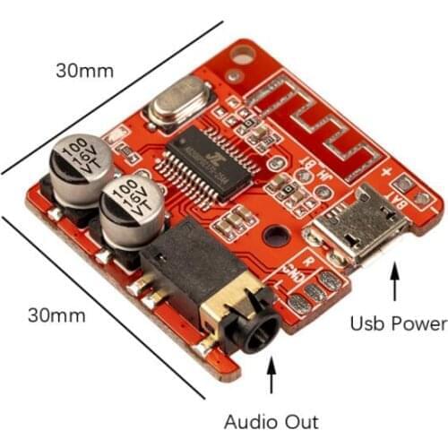 JTKE DIY Bluetooth Audio Receiver board Bluetooth 4.0 4.1 4.2 5.0 MP3 Lossless Decoder Board Wireless Stereo Music Module 3.7-5V