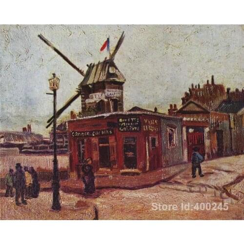 Vincent Van Gogh paintings of The Moulin de la Galette modern art High quality Hand painted