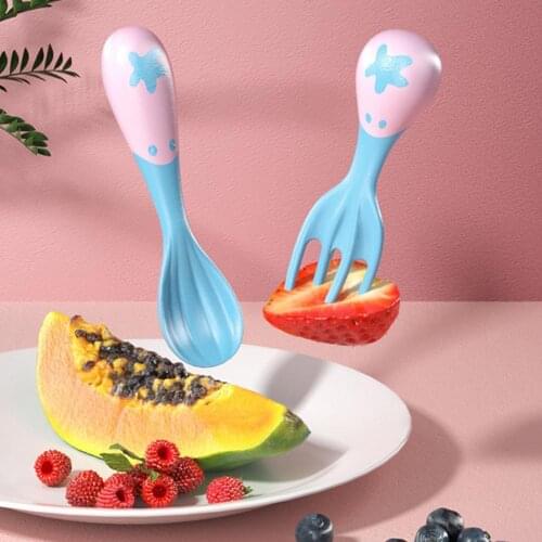 Spoon Extended Length BPA free Non-slip Kids Utensils for Home Learn Eat Training Spoon Children Tableware