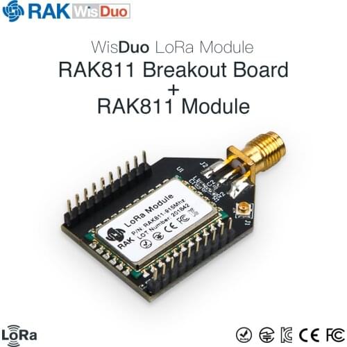 RAK811 Open Source Development Board LoRa WiFi Module Quickly Test Breakout Board Small Tiny Size 3.3V SMA + IPX 868/915MHz Q108