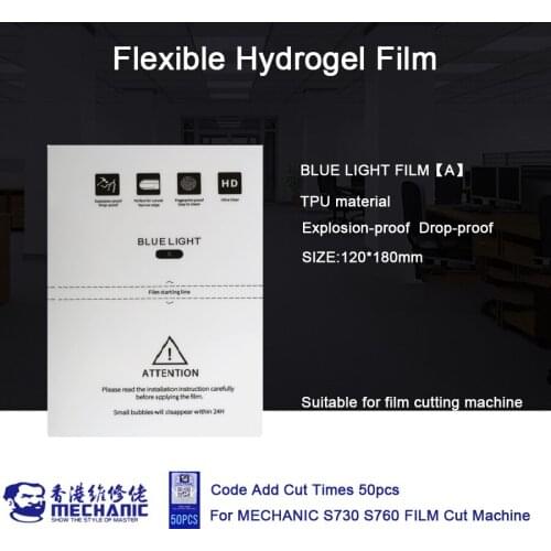 MECHANIC 50pcs Anti-Blue Eyes Care Protective Hydrogel Film Mobile Phone Screen Protection For Universal Film Cutting Machine