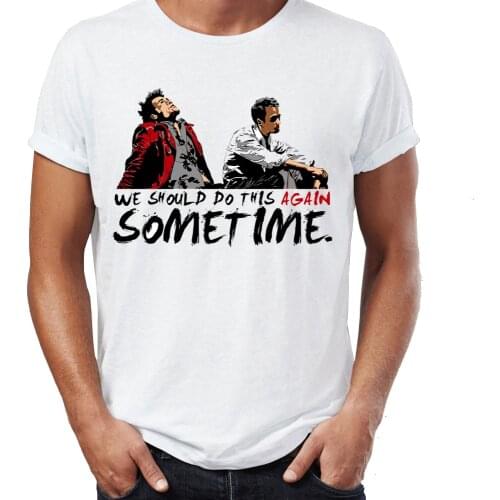 Mens T Shirt Fight Club We Should Do This Again Sometime Artsy Awesome Artwork Printed Tee