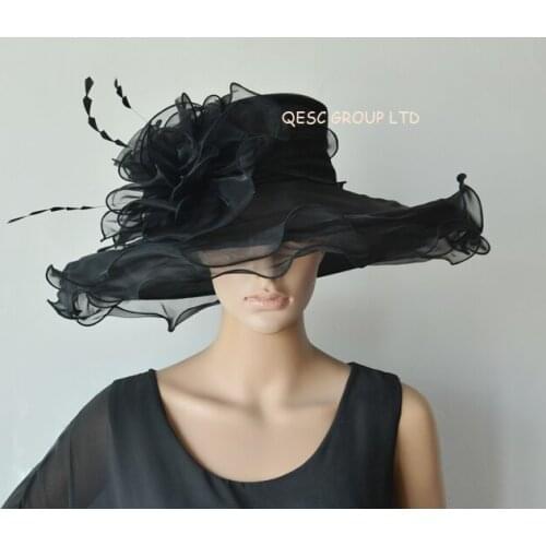Wholesale New Design.X large Dress Organza Hats Church Hats for kentucky derby, wedding womens hat,races,party,FREE SHIPPING