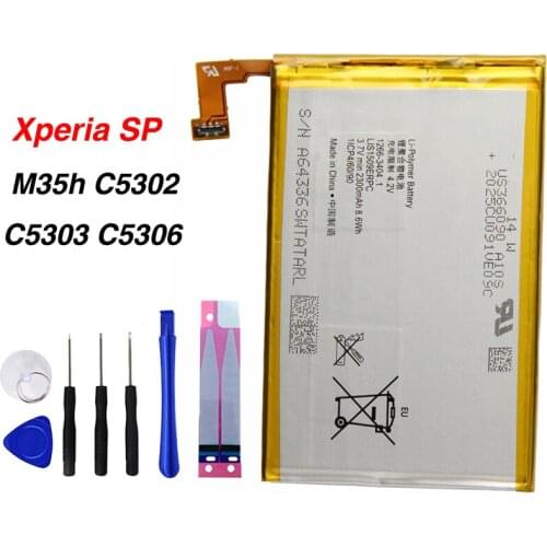 Original LIS1501ERPC Battery For Sony Xperia ZL L35h ZQ L35i C6502 C6503 C6506 2330mAh