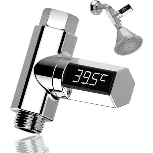 Passive LED water temperature gauge visible water temperature sensor baby bath Faucet Rotatable Temperature display