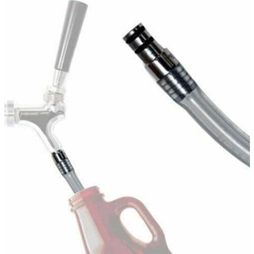 Beer Growler Jug Filler Tube Stainless Steel Double O-Ring Fits Most Faucets Beer Jug Filler Tube Stainless Steel Beer Measurin