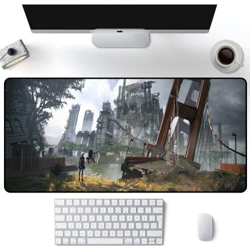 Nier Automata Characters Rubber Pad To Mouse Game Gaming Mouse Pad Gamer Large Deak Mat 80x40cm Animation Products Desks