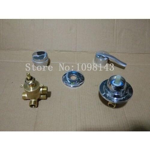 2Pcs/Set shower faucet mixer Separate , 2/3/4/5 ways bathroom brass shower faucet mixing valve, Bathtub faucet mixer with tube