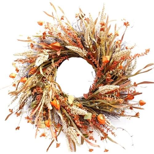 Door Decoration Wreath Garland Girlande Maisohr Türverkleidung Grain Ears Ornaments 1pcs 24 Inches Artificial Ring Of Flowers