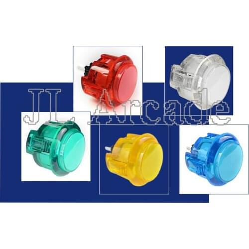 High Quality 100pcs / lot Transparent Arcade Button 30mm Push Button Switch Replace SANWA OBSF-30 OBSN-30 OBSC-30 JAMMA Factory
