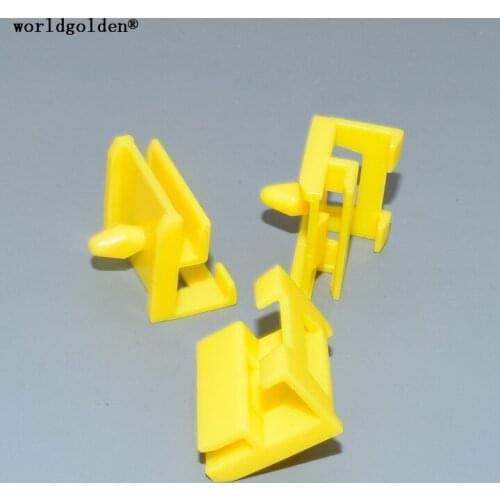 Worldgolden 100pcs plastic clip Lower Side Sill Rocker Retainer for BMW 51717066220