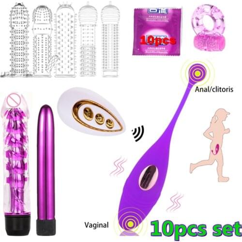 10pcs Panties Wireless Remote Control Vibrator Panties Vibrating Egg Wearable Dildo Vibrator G Spot Clitoris Sex toy for Women