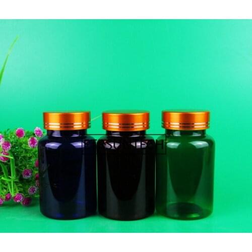 120ml Green Blue Brown Plastic Packing Bottles Powder Pill Sample Empty Cosmetic Containers F1449