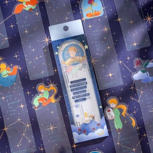 14pcs Mr. Paper PET Bookmarks First Encounter Little Prince Series Books Mark Page Decor DIY Book Material Teacher Supplies