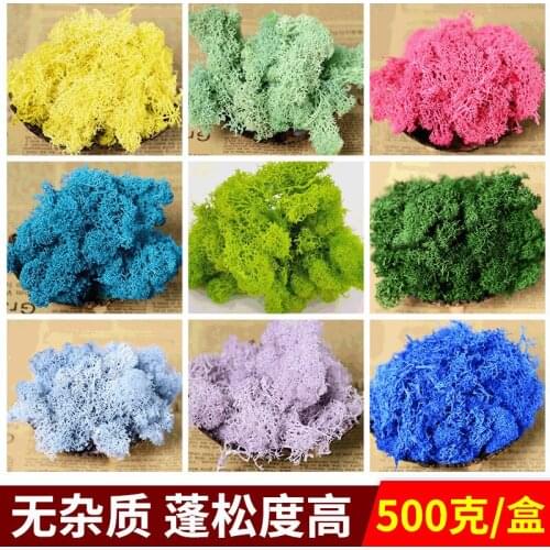 2pcs delivery Impurities Class a Eternal Flowers DIY Fresh Moss Ball Box Wholesale Home Decoration Living Green Moss Wall