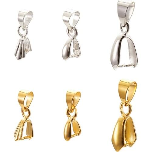 300pcs/set Brass Ice Pick & Pinch Bails Charms Pendant Links Connectors for Jewelry Making DIY Accessories Findings