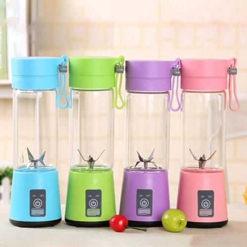4/6 Blades Portable Blender Mixer for Smoothie Fruit Juice Milk Shakes with USB Rechargeable
