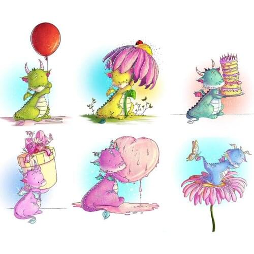 4X6Inch Little Dinosaur Transparent Silicone Clear Stamp for Scrapbooking Diy Craft Decoration Soft Stamp Photo Album Decoration