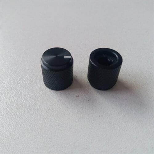 6pcs aluminum knob 12.5*13*6mm Knurled D shaft Car audio knob amplifier tuning knob potentiometer knob cap