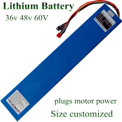Free shipping 60V Lithium battery 60V 10AH 750W 60V electric bike battery 60V 10AH battery pack BMS strip long size + 2A charger