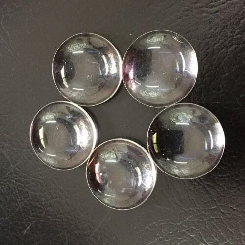 Defective 8 PCS 24mm Round Double Convex Lens Magniifer Optical Glass Prism for Decoration DIY Science Reasearch