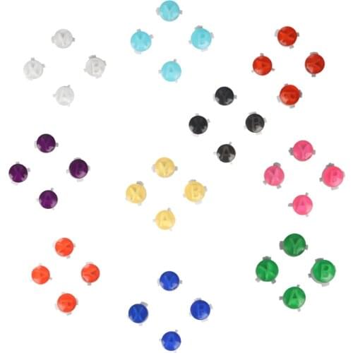 For X box One Controller ABXY Buttons Mod Kit For X BOX One Slim X box Elite Gamepads 10 Colors Transparent Replacement 96BA