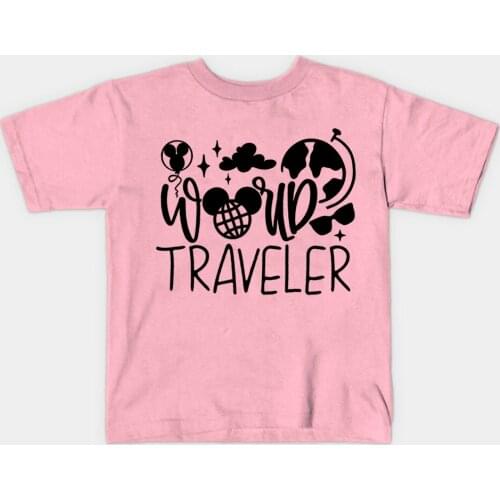 Epcot World Traveler T-Shirt Kid Epcot Tee Family Matching Shirts Summer Short Sleeve Childrens T Shirt Kids Clothes Casual Top
