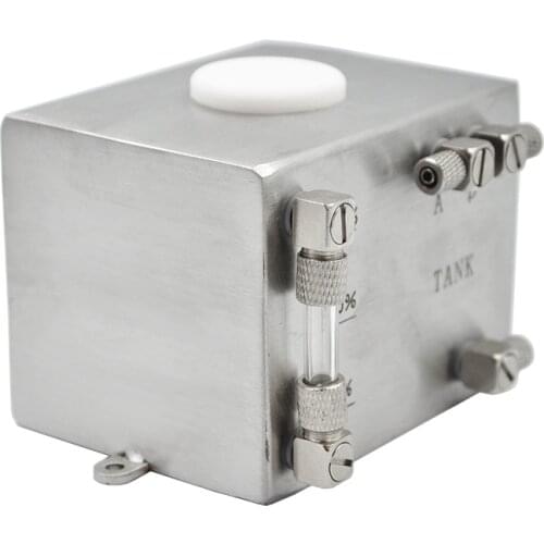 Hydraulic Excavator Oil Tank Full Metal 200ml with oil quantity display For RC 1:14 1/12 Excavator Bulldozer Car Parts