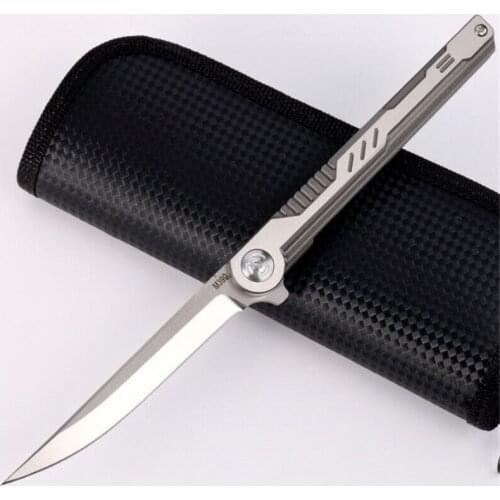 Mechanical Dragon Shadow Folding Knife TC4 Titanium Alloy M390 Blade High Hardness Hunt And Camp Pocket EDC Tools Very Sharp