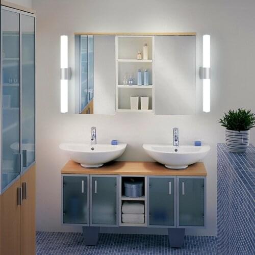 Wall Lamps Bathroom Led Mirror Light Waterproof 12W 16W 22W LED Tube Modern Wall Lamp Bathroom Lighting