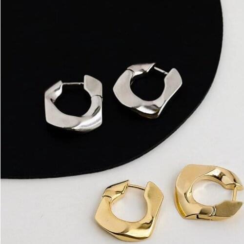 Irregular Metal Earrings European American Style Fashion Personality Restore Ancient Ways Small Earrings Women Jewelry Gifts