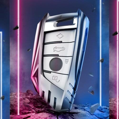 New Car Key Shell Case Cover Holder With Keyring Key Ring Chain Buckle keychain For BMW F07 F10 F11 F20 F25 F26 F30