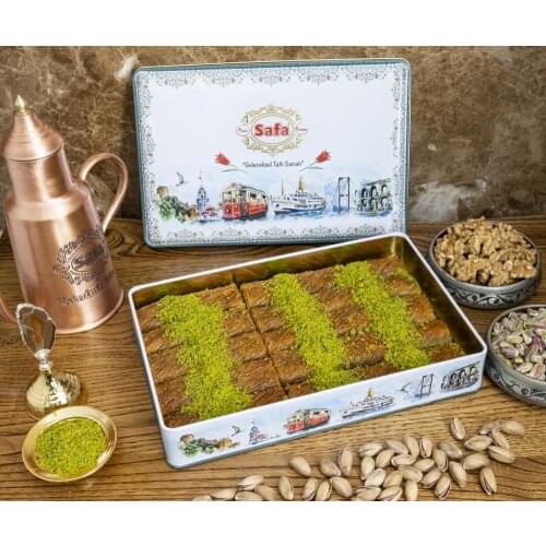 EXCELLENT FLAVORS WITH ITS MAGNIFICENT AROMA Gaziantep Burma Kadayif (Medium) BAKLAVA 1300-1500 GRAM FREE SHIPPING