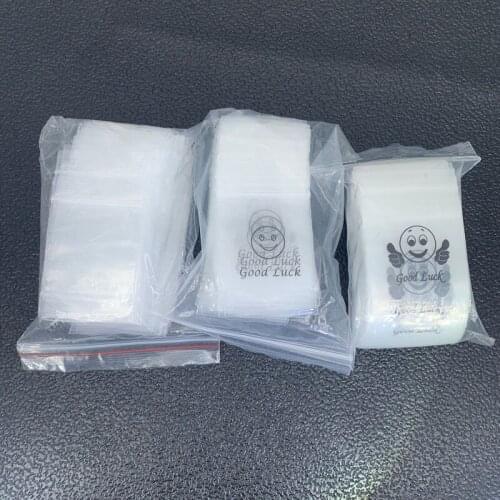 100pcs/pack 4*6cm 5/8mm Smile Pictures OPP Ziplock Bag ZIP Bag Plastic Sealed Bags Waterproof Jewelry Packing Display