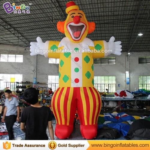 Customized decorative 5M high giant inflatable clowns promotional blow up clown cartoon characters for display toys