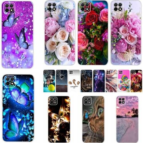 Pretty Butterfly Transparent Soft Housing Back Cover For Huawei Enjoy 20 SE Enjoy20 5G Case WKG-AN00 PPA-AL20 Silicone Tpu Cover