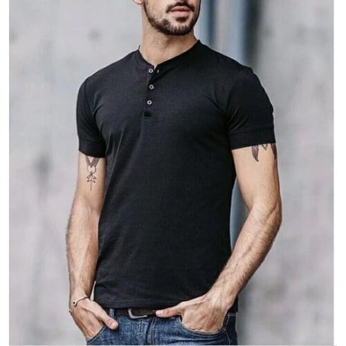 SERBEWAY Henley Men's T-shirts China