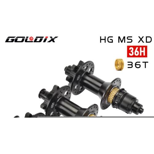 GOLDIX bicycle hub 36 holes without LOGO version mountain bike DIY hub HG/XD/MS 141X10 148X12 ratchet structure hub