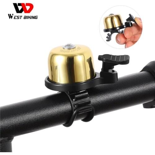 WEST BIKING Bike Loud Horn 100 db Warning Safety Bicycle Handlebar Mini Alarm Ring Bell bicicleta Protective Cycling Accessories