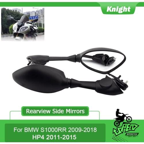 Rear View Mirrors High Quality Motorcycle Rearview Side Mirrors Black For BMW S1000RR S1000 RR 2010-2018 HP4 2011-2015