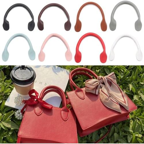 1 Pcs PU Leather Handle Detachable Shoulder Bag Belt DIY Replacement Accessories Handbag Band Handle Strap Gift Box Handle