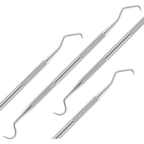 10 pcs Double-ended Design Tooth Scaler Dentistry Instrument Dental Examine Teeth Cleaning Tool Stainless Steel Tooth Care Tool