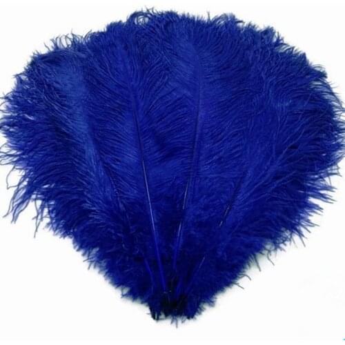 10pcs/lot 15-70CM Royal Blue ostrich feather costume wedding decoration feathers supplies Carnival dancer feathers for crafts