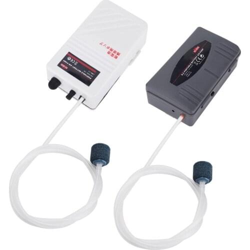 2W/5W Portable Mini Aquarium Air Pump Fish Tank Small Air Oxygen Pump With Air Stone Tube Outdoor Fishing Helper Tools