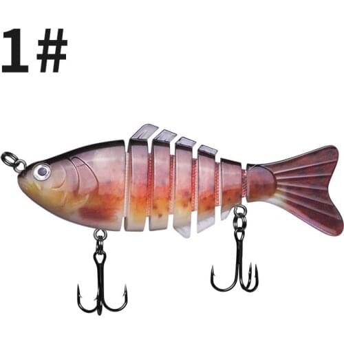 3D Eyes Anti-corrosion Professional Fishing Lure Hard Bait 16G/10CM Artificial Seven Sections Wobblers Plastic Fishing Bait