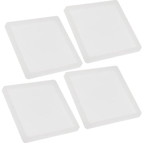 4- Pack DIY Silicone Coaster Resin Molds, Epoxy Casting Molds Square Mold for Resin, Concrete, Cement, Home Decoration