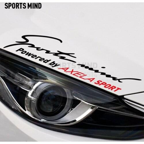 Sports Mind Car Styling On Car Lamp Eyebrow Automobiles Car Sticker Decal For mazda 3 axela 2017 exterior accessories